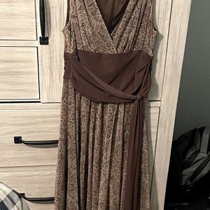 Size 12 Midi Faux Wrap Dress